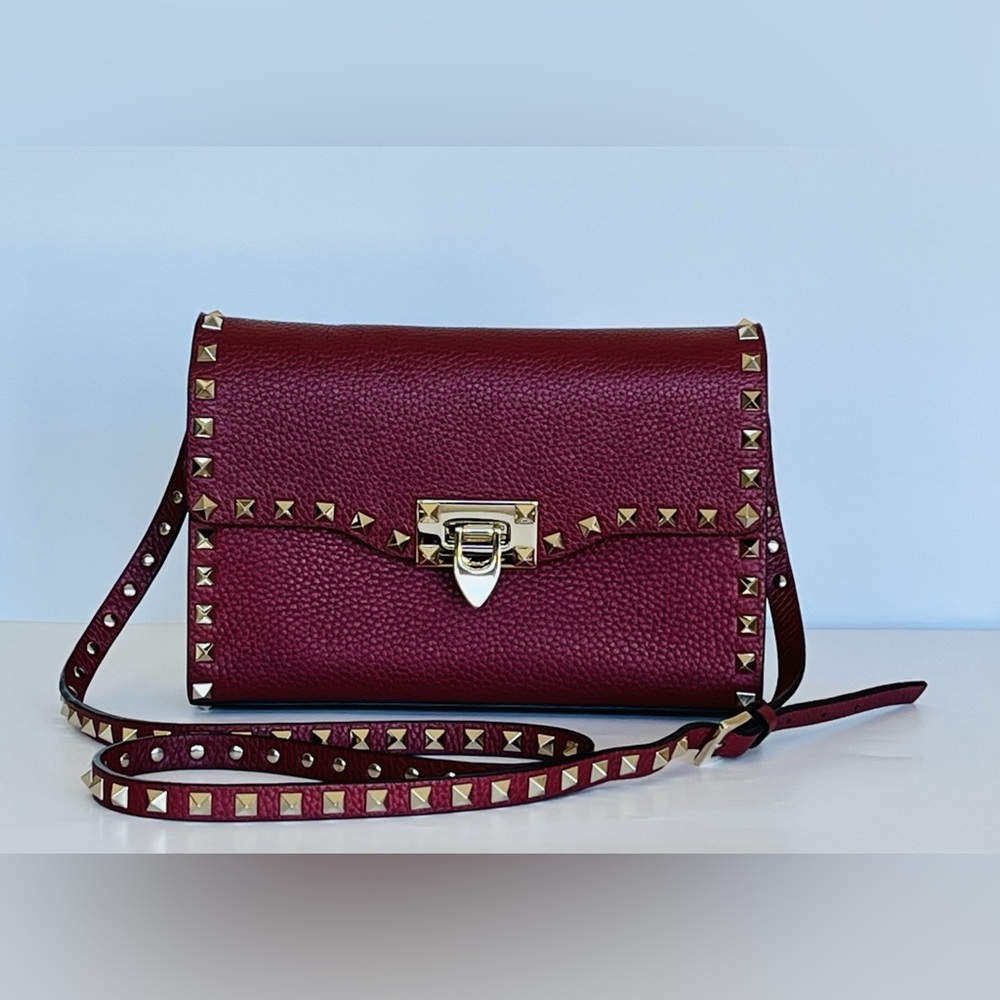 Valentino Garavani rockstud Grained Calskin shoulder bag